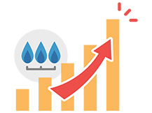 ガス代の上昇