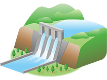 ダムを利用した水力発電